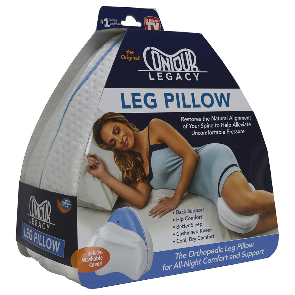 Contour Legacy Leg Pillow, White