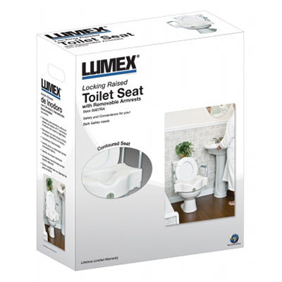 Graham Field Locking Raised Toilet Seat With Removable Armrests Graham Field Locking Raised Toilet Seat With Removable Armrests