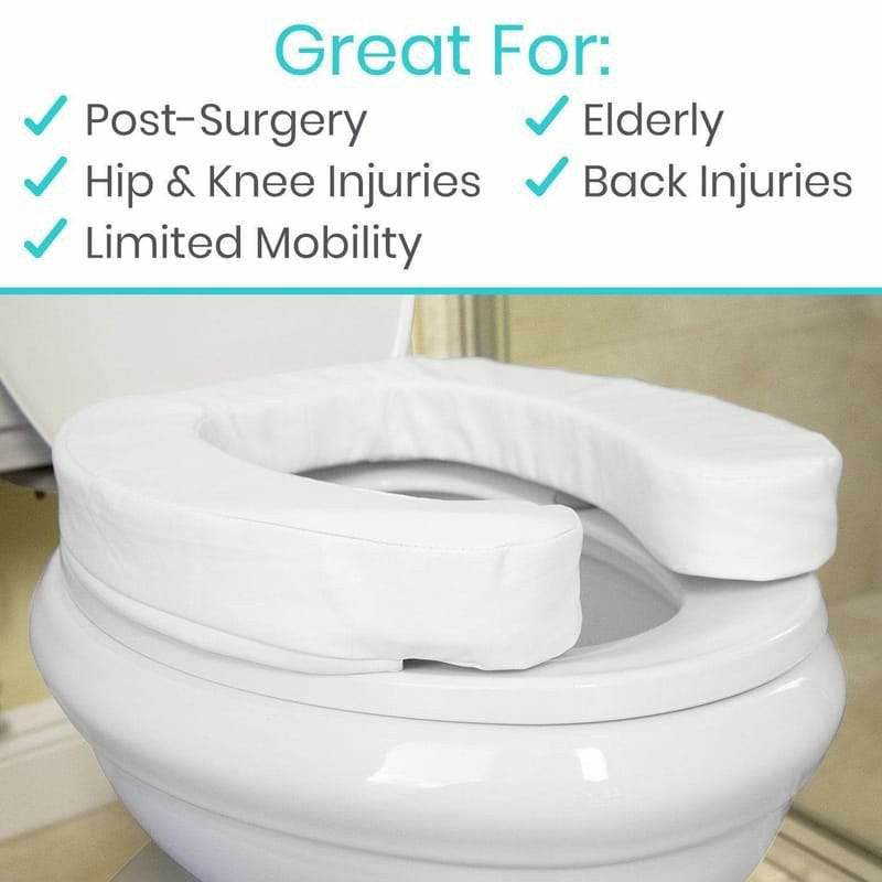 Vive Health Toilet Seat Cushion - White – HelpMedicalSupplies