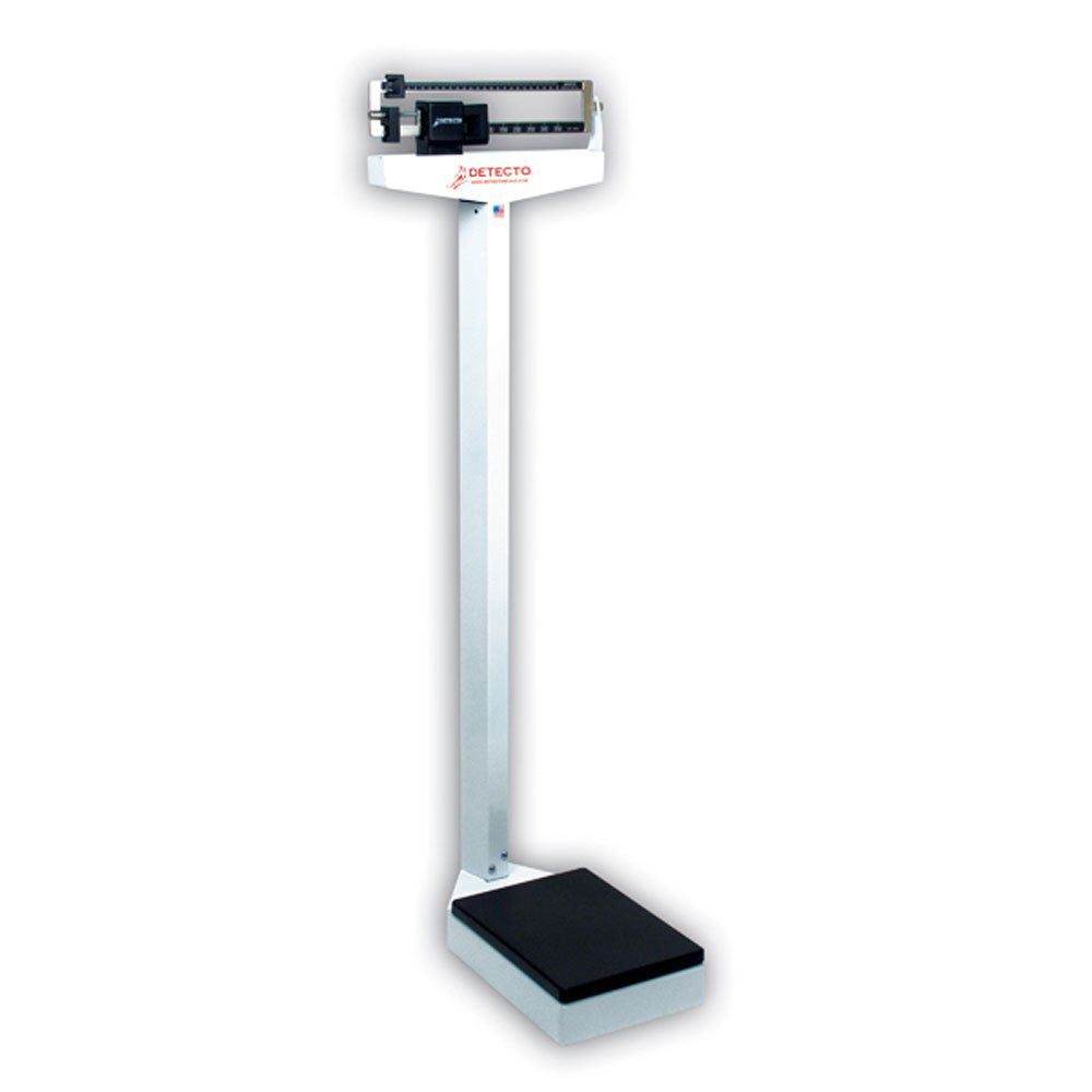 Detecto Weigh Beam Eye-Level Physician Scale - White, 200 kg x 100 g