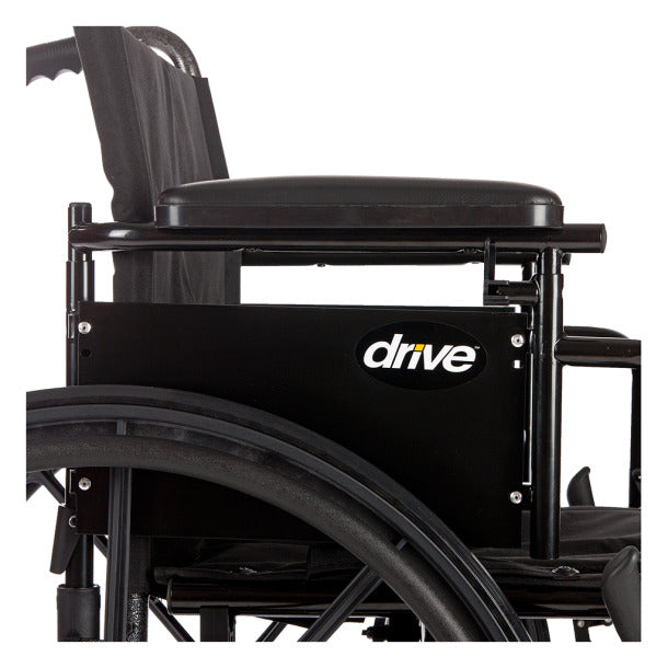 Cruiser X4 Wheelchair with Flip back, Adjustable Height, Detachable Desk Arms, 16" Seat, Without Legrests