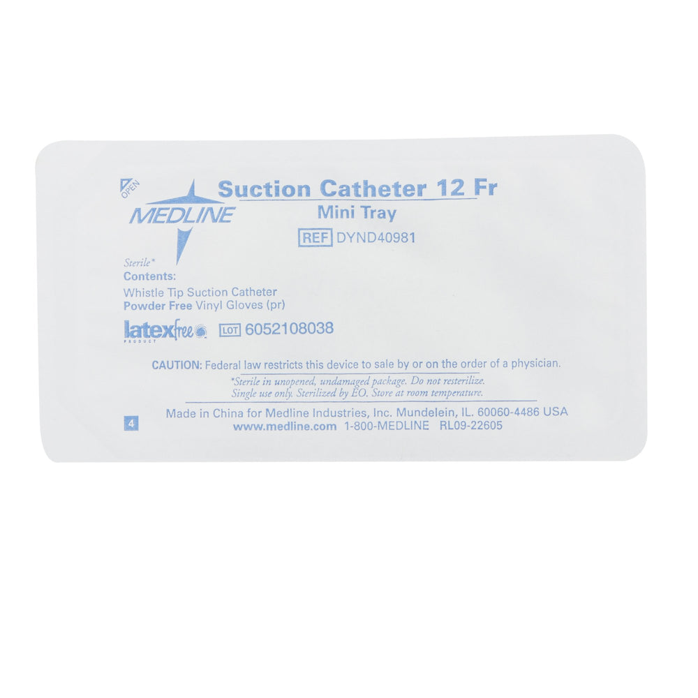 Medline Suction Catheter Kit, 12 Fr