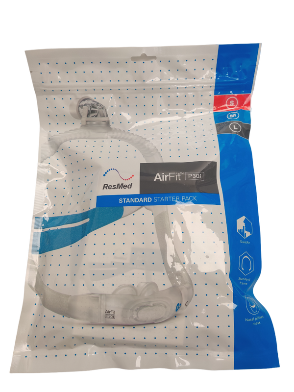 ResMed AirFit P30i Nasal Pillow CPAP Mask with Headgear, Starter Pack