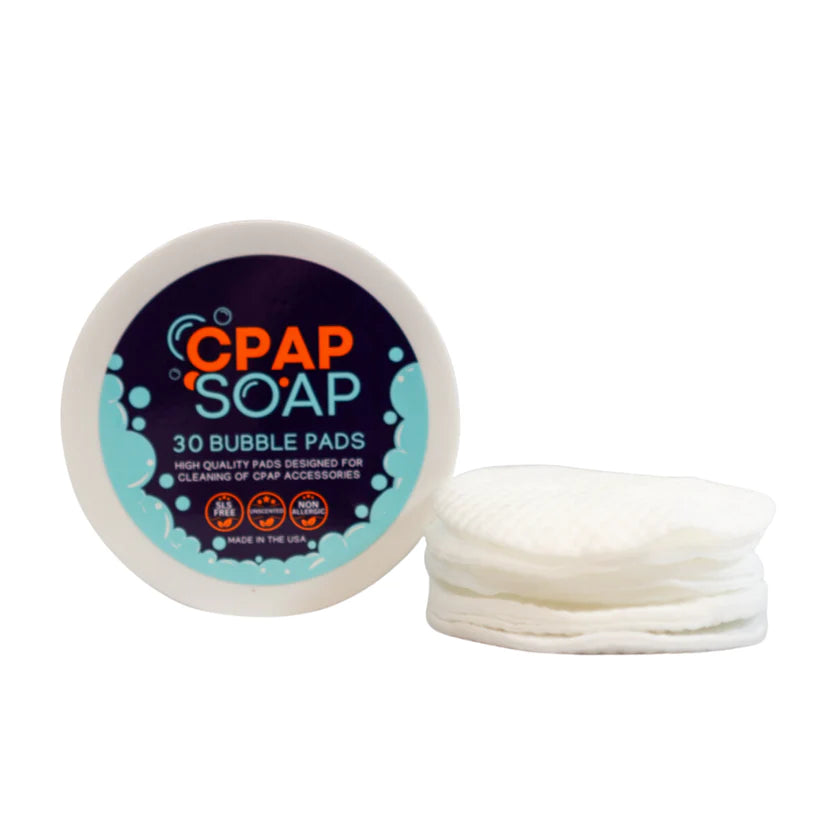 CPAP Soap Bubble Pads - Jar of 30 Pads