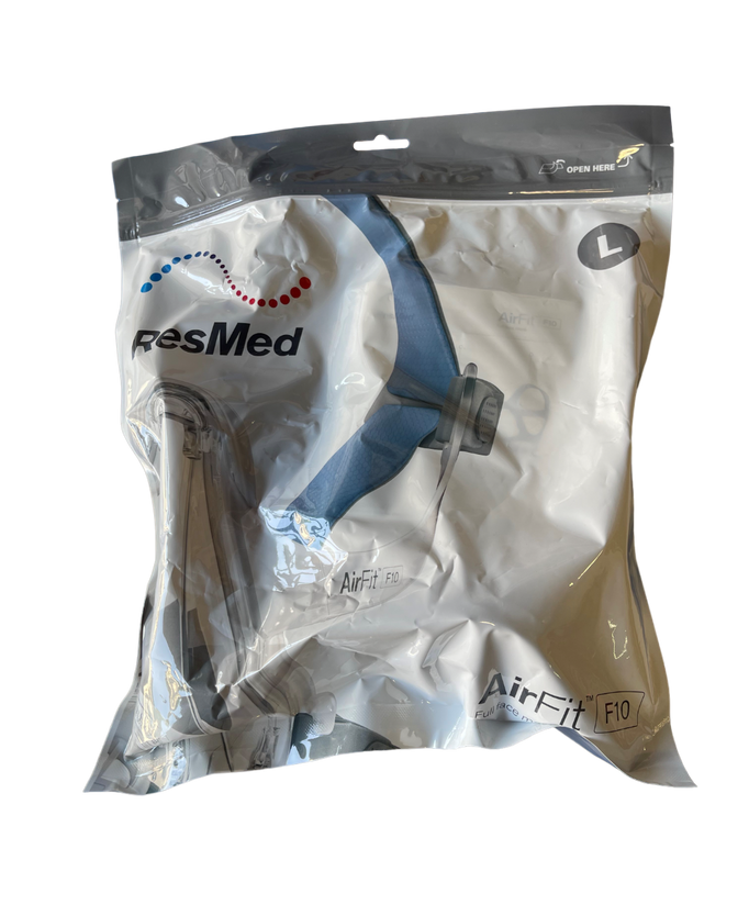 Feature product - ResMed AirFit F10 Full Face CPAP Mask System with Headgear