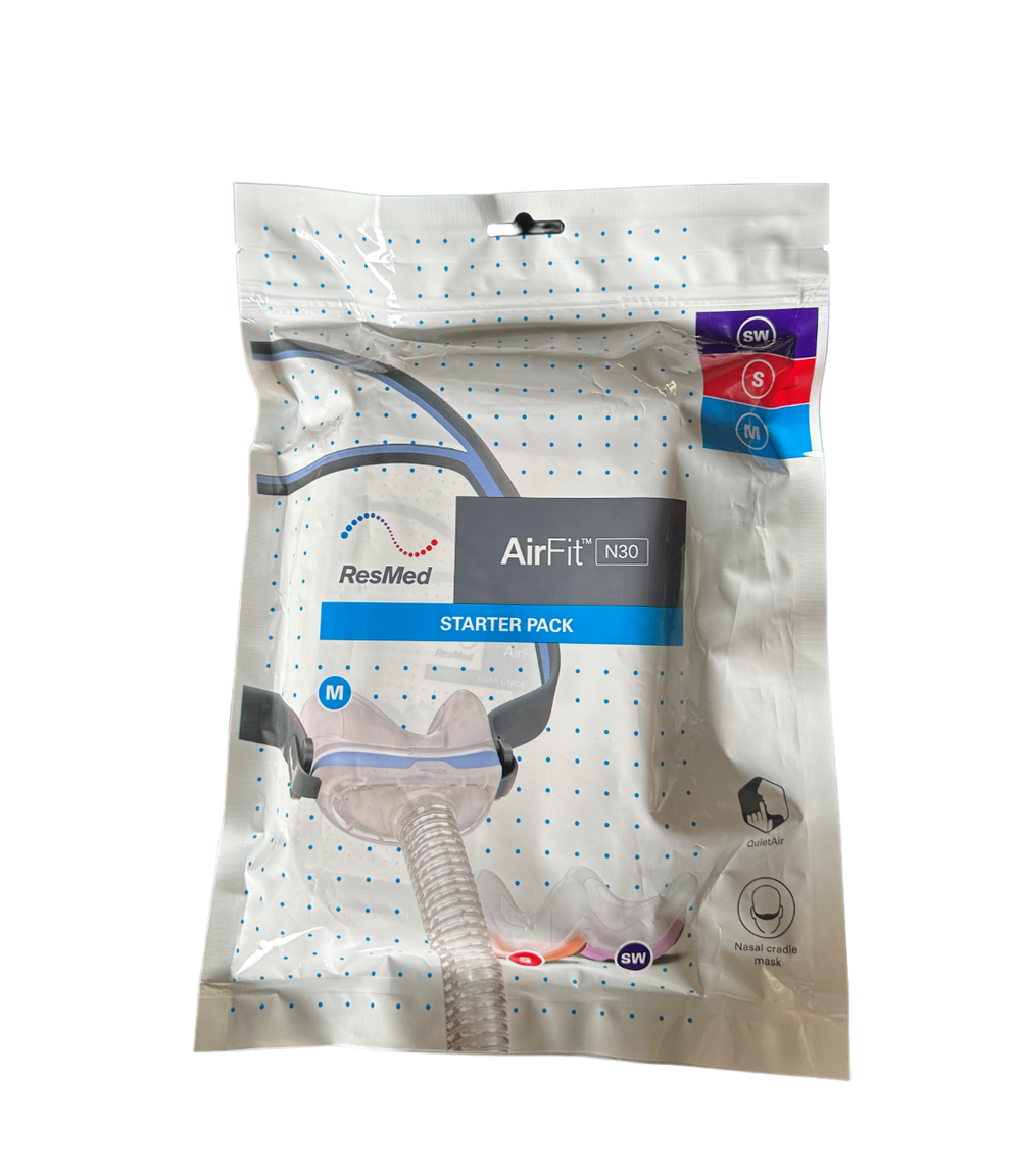 ResMed AirFit N30 Nasal Mask with Headgear Starter Pack ...