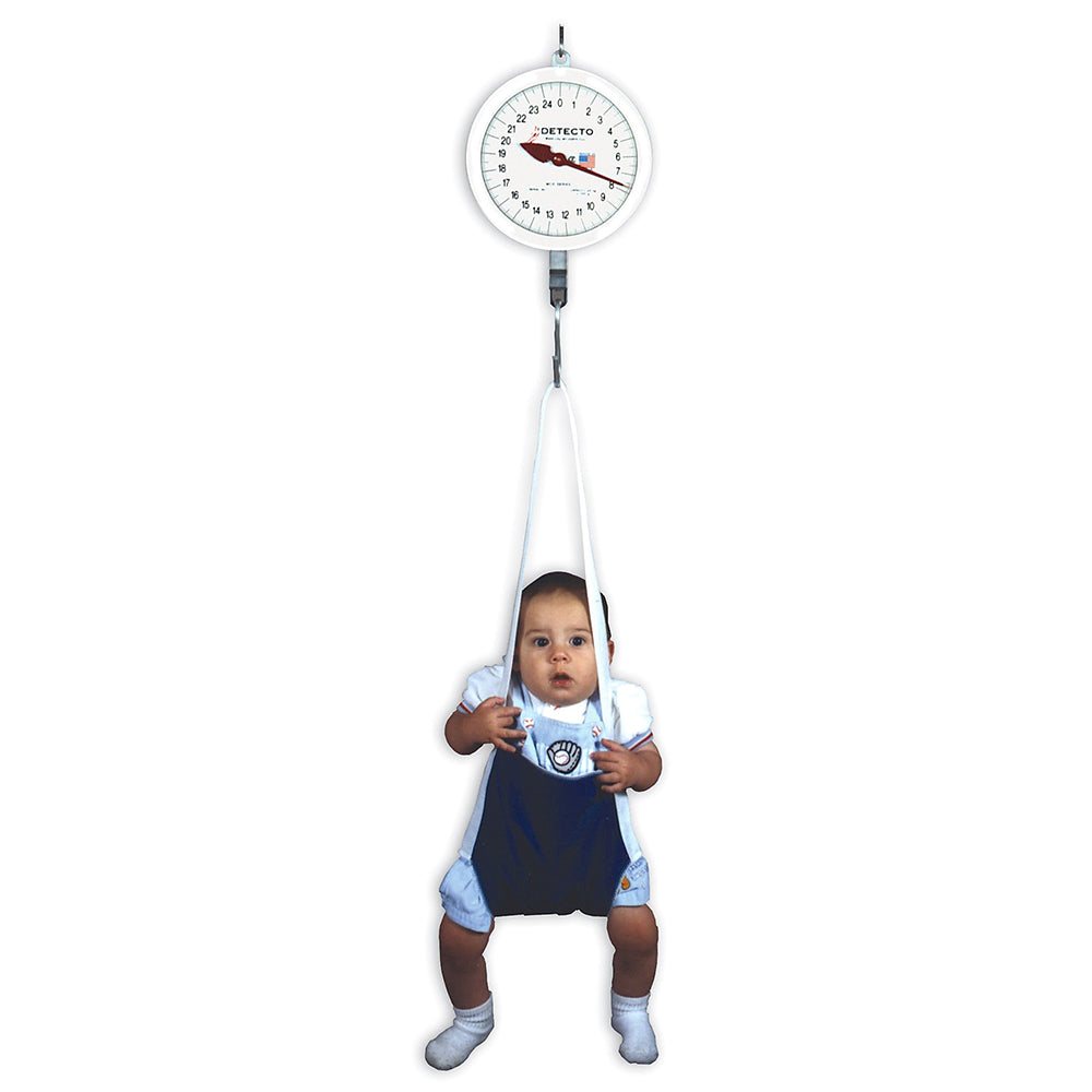 Detecto Baby Scale with Hanging Sling Seat, 55 lb x 0.22 lb