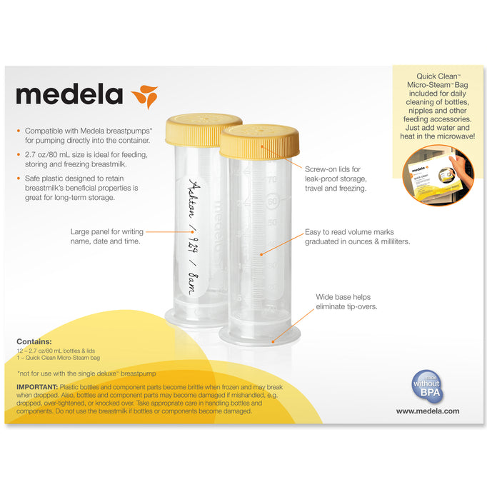 Feature product - Medela Breast Milk Freezing & Storage 80ml, 12 Pack