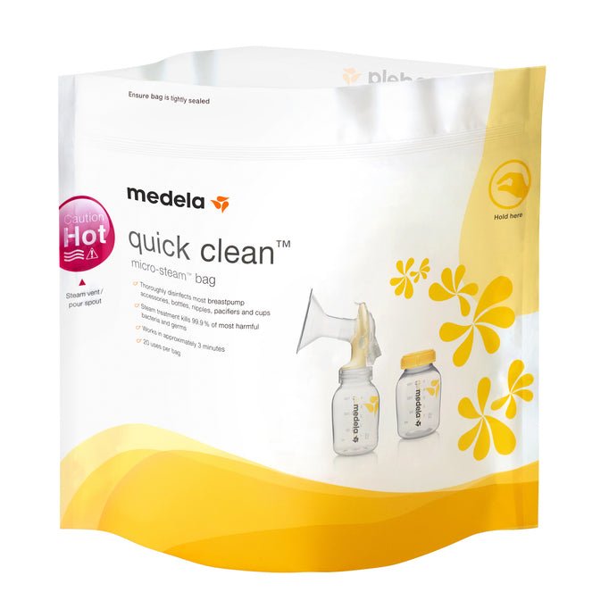 Feature product - Medela Quick Clean Micro Steam Bags, 5 Count