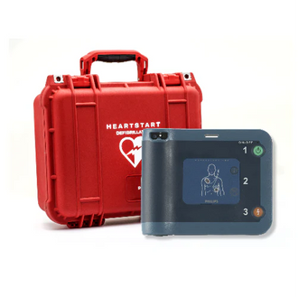 Philips HeartStart FRx AED with Plastic Waterproof Shell Carry Case