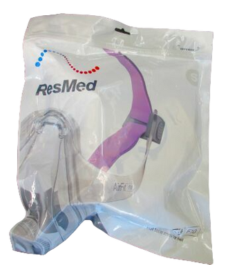 Packaging of the ResMed AirFit F10 for Her CPAP Mask