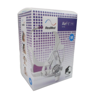 Packaging of the ResMed AirFit F20 For Her Full Face CPAP Mask