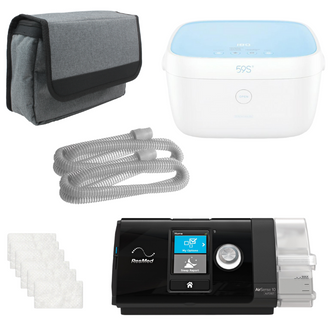 ResMed AirPack Auto - AirSense 10 Autoset Bundle Package w/ LiViliti CPAP Sanitizer