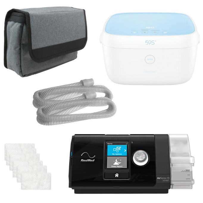 Feature product - ResMed AirPack - AirSense S10 CPAP w/ LiViliti Sanitizer Bundle 37203