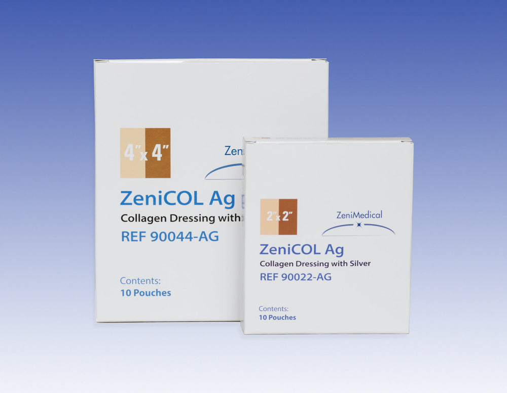 ZeniCOL Ag Silver Collagen Dressing - Pack of 10