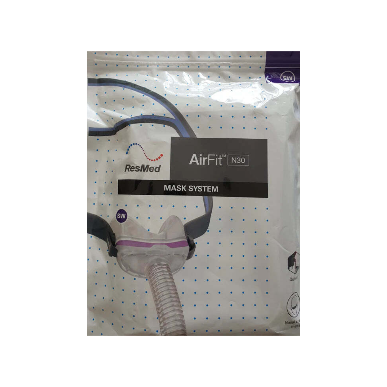ResMed AirFit N30 Nasal Mask with Headgear – HelpMedicalSupplies ResMed AirFit N30 Nasal Mask with Headgear – HelpMedicalSupplies