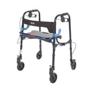 Clever Lite Walker Rollator, Junior, 5" Wheels, Flame Blue