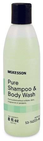 McKesson Pure Shampoo & Body Wash 8 oz. Flip Top Bottle Unscented