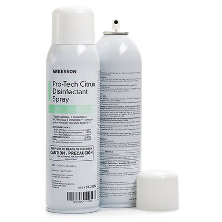 McKesson Pro-Tech Citrus Disinfectant Spray - 16 oz Citrus Scent