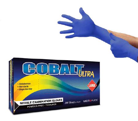 MicroFlex Cobalt Ultra Nitrile Exam Gloves Blue - 200 Count