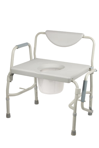 Bariatric Drop Arm Bedside Commode Chair