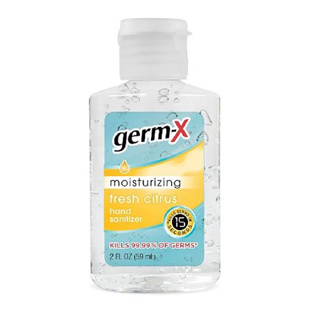 Germ-X Hand Sanitizer, 2 oz Ethyl Alcohol Gel Bottle