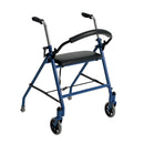 Two Wheeled Walker with Seat, Blue
