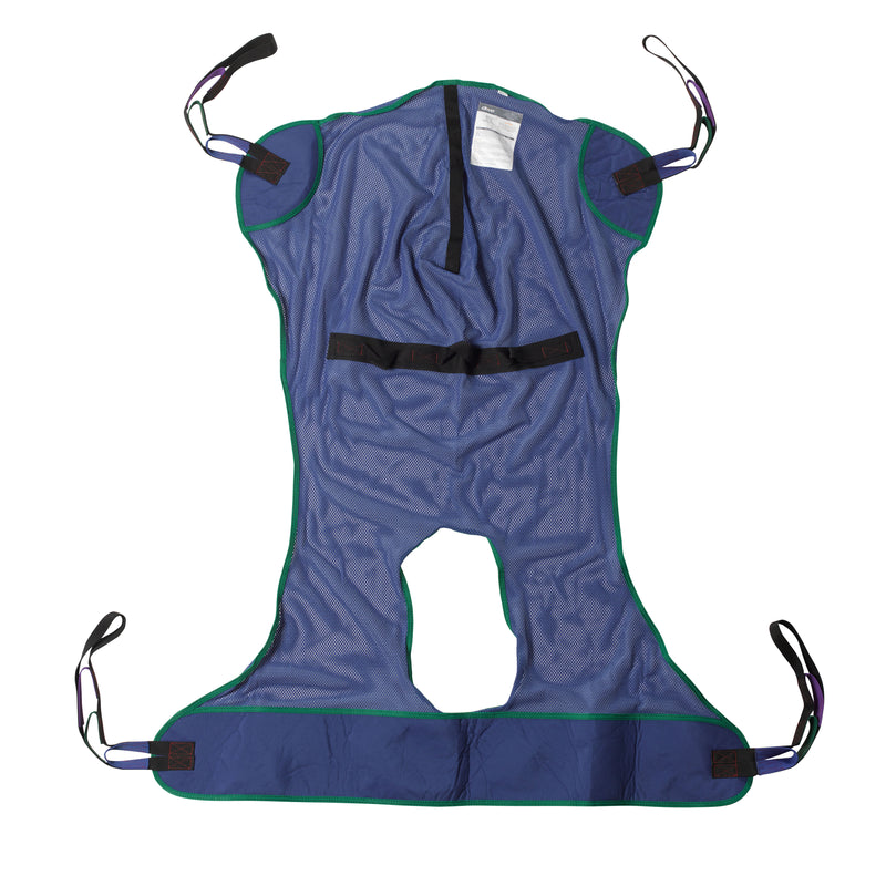 Full Body Patient Lift Sling, Mesh with Commode Cutout, Extra Large