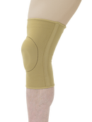 MAXAR Elastic Knee Brace with Donut-Shaped Silicone Ring and Metal Stays - Beige