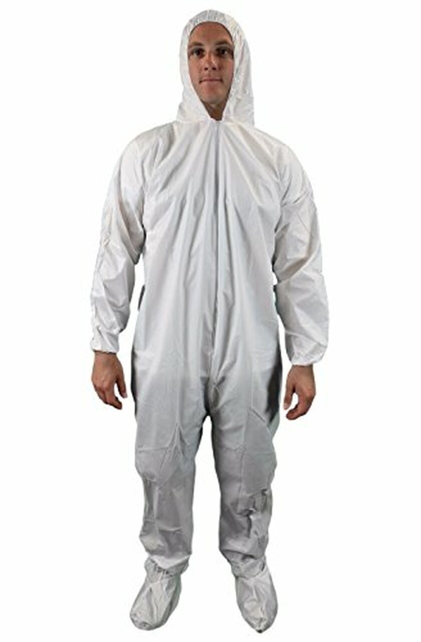 Keystone White Keyguard Disposable Coverall Body Gown