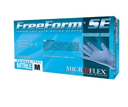 MicroFlex FreeForm SE Nitrile Exam Gloves Large - 100 Count