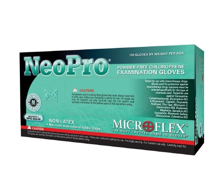 MicroFlex NeoPro Powder-Free Neoprene Exam Gloves - Medium 100 Count