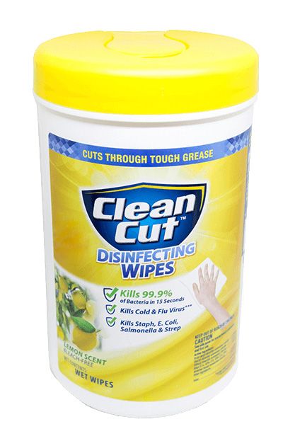 CleanCut Disinfecting Wipes, Lemon Scent, 35 Count