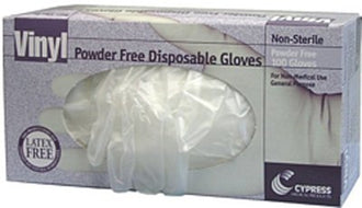 McKesson Cypress Vinyl Powder-Free Disposable Gloves - Large 100 Count