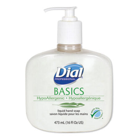 Dial Basics Liquid Hand Soap, Fresh Floral, 16 oz Pump Bottle