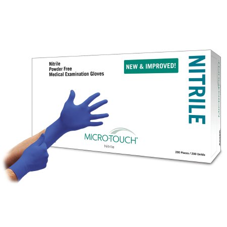 Ansell Micro-Touch Large Nitrile Gloves, Chemo Tested 200CT