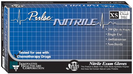 Pulse Nitrile Non-Sterile Exam Gloves - Medium/Large 200 Count