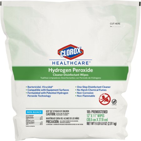 Clorox Hydrogen Peroxide Surface Disinfectant Cleaner Wipes - 185 Count