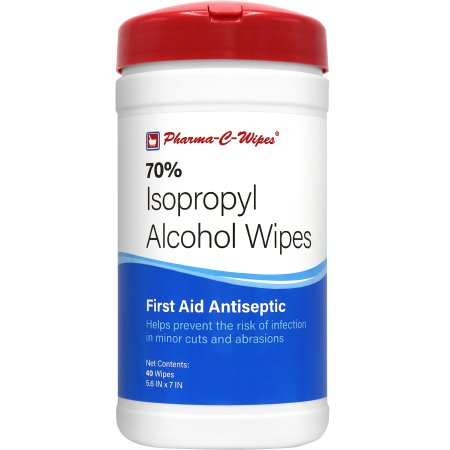 Pharma-C-Wipes Antiseptic Isopropyl Alcohol Wipes - 40 Count