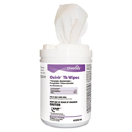 Oxivir Diversey Tb Surface Disinfectant Cleaner Alcohol Based Wipes - 60 Count Canister