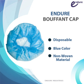 Disposable Bouffant Cap, Blue