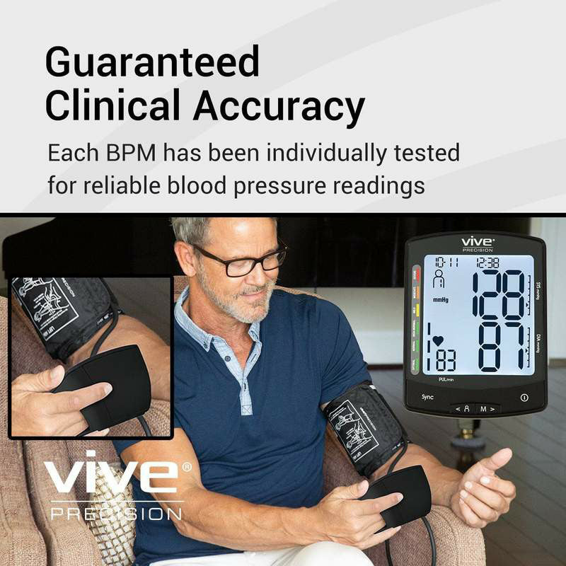 Vive Precision Blood Pressure Machine - Heart Rate Monitor