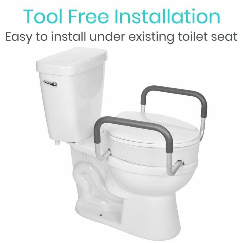 Padded Toilet Seat Riser by Vive Health