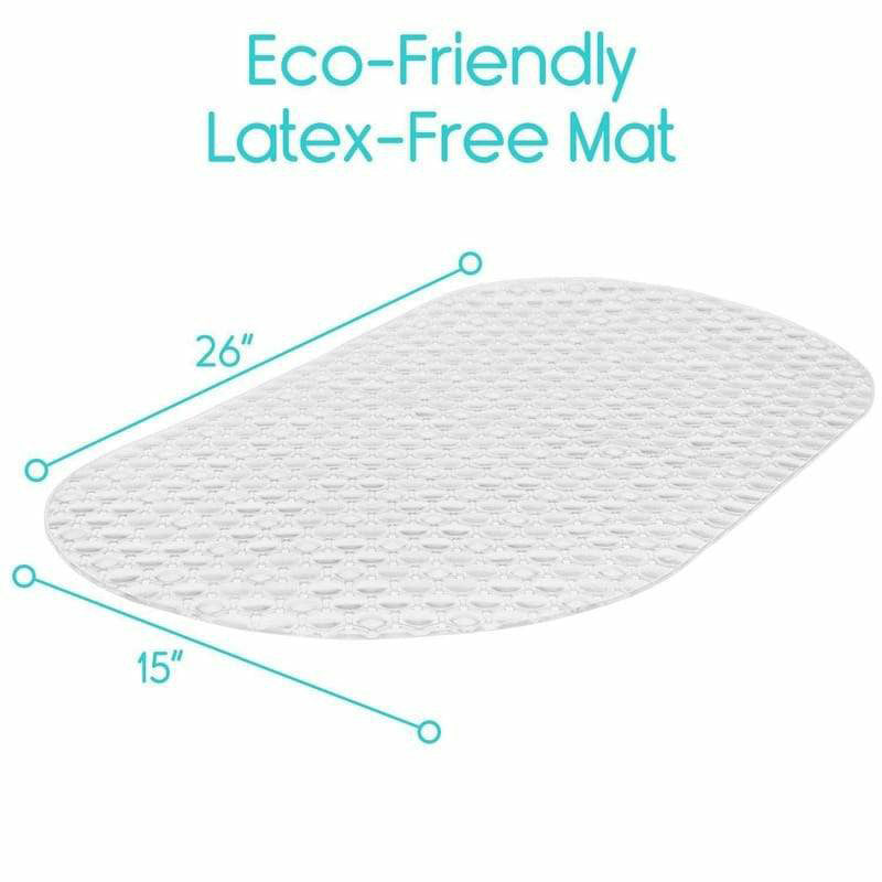 Vive 26 Oval Bath Mat Blue