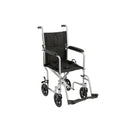 Lightweight Transport Wheelchair, 19" Seat, Silver