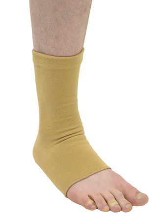 MAXAR Cotton/Elastic Ankle Brace (Four-Way Stretch, 67% Cotton) - Beige