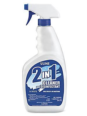 ULine 2-in-1 Cleaner & Disinfectant - 32 oz Spray Bottle