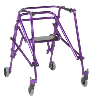 Nimbo 2G Lightweight Posterior Walker with Seat, Large, Wizard Purple