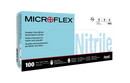 MicroFlex N85 Light Blue Nitrile Exam Gloves - Large 100 Count