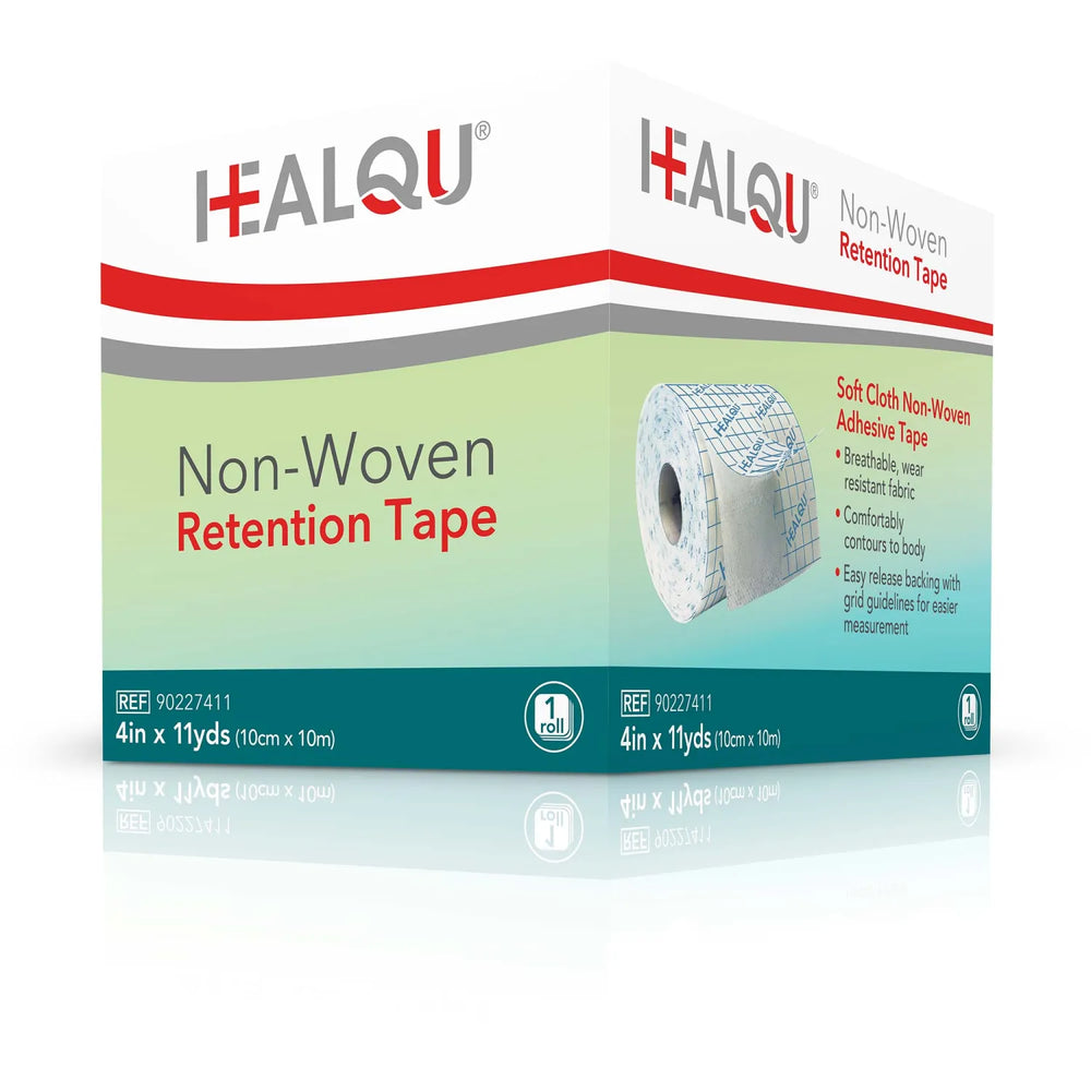 HealQu Non-Woven Retention Tape, 4 in x 11 yds Roll